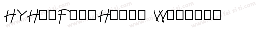 HYHuoFengHuang W字体转换